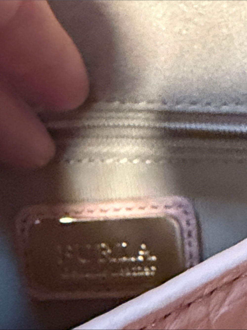 Furla Blush Pink Pebbled Leather Crossbody with Gold Buckle-COA - Picture 6 of 14